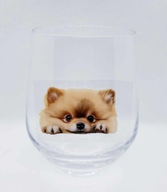 Verre à vin Chien mignon 9