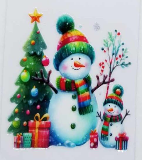 Verre à vin Bonhomme de neige 11 Noël