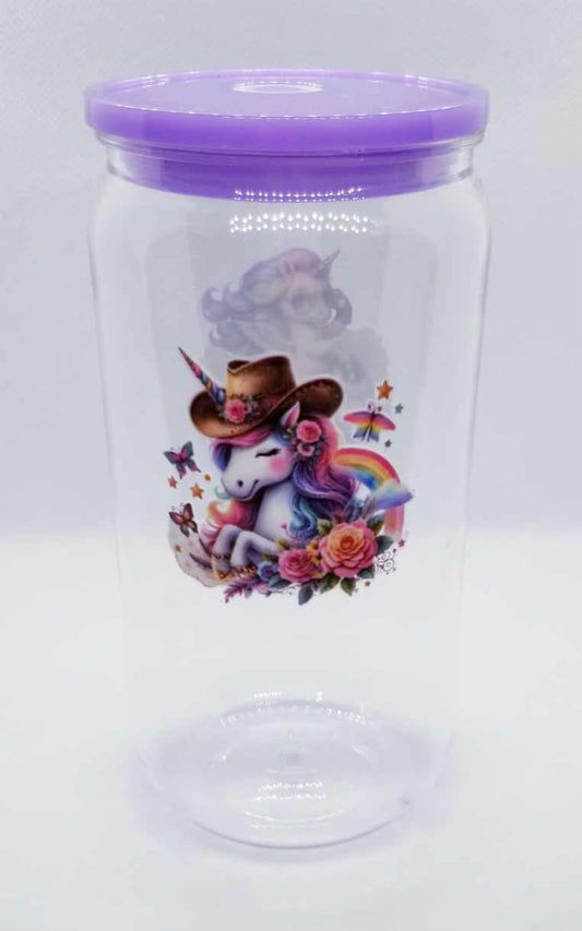 Verre 16 oz Licorne 6 PLASTIQUE