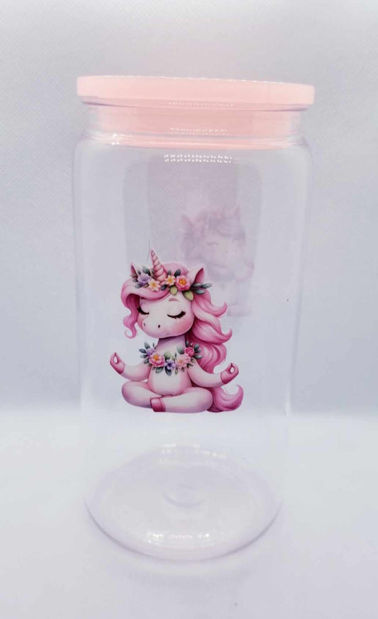 Verre 16 oz Licorne 3 PLASTIQUE