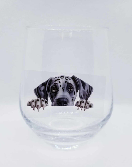 Verre à vin Chien mignon 11