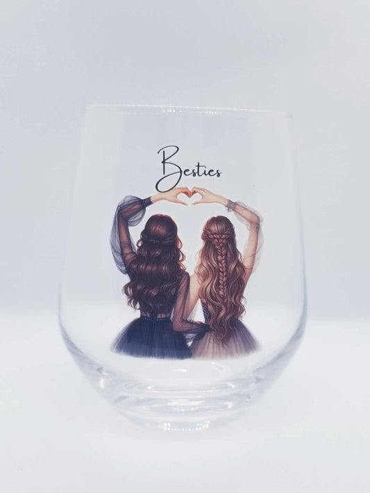 Verre à vin "Besties"