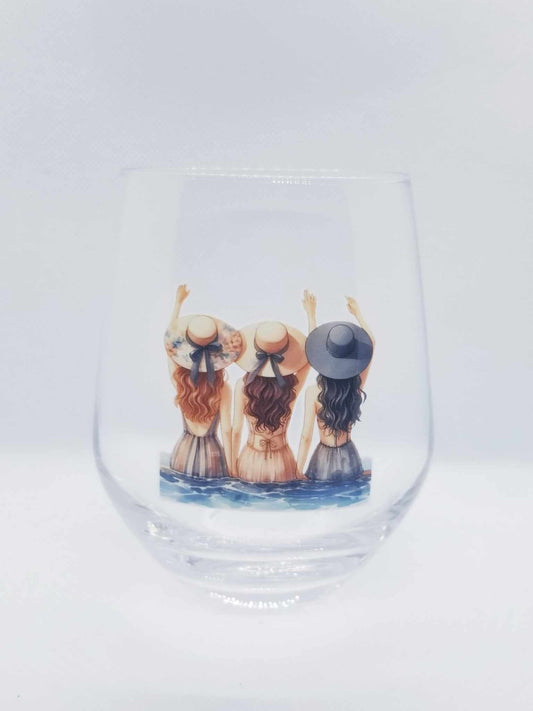 Verre à vin "Best Friends" Le trio