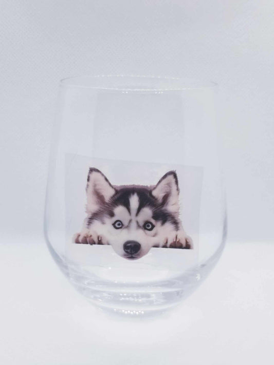 Verre à vin Chien mignon 6