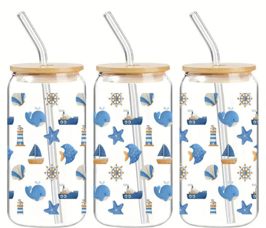 Collants UV DTF seulement - Bateau sur l'eau