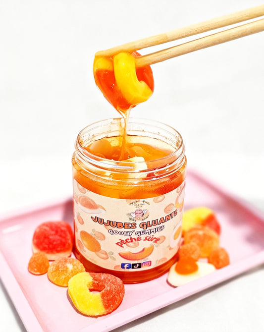 **BIENTÔT DISPONIBLE** Gooey gummies Pêche